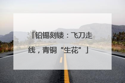 铅锡刻镂：飞刀走线，青铜“生花”