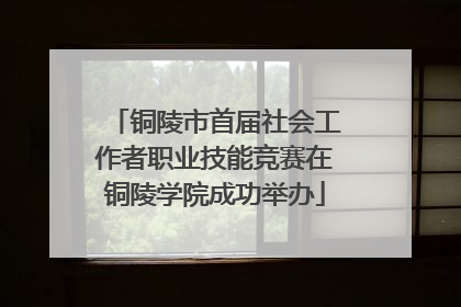 铜陵市首届社会工作者职业技能竞赛在铜陵学院成功举办
