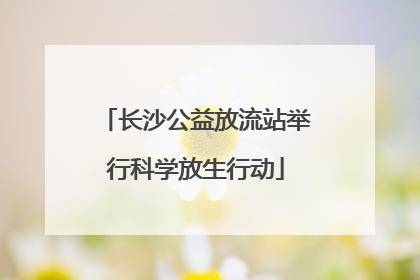 长沙公益放流站举行科学放生行动