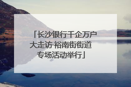 长沙银行千企万户大走访·裕南街街道专场活动举行