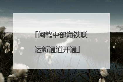 闽赣中部海铁联运新通道开通