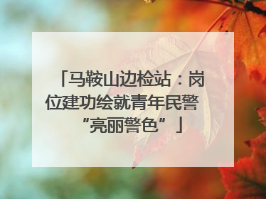 马鞍山边检站：岗位建功绘就青年民警“亮丽警色”