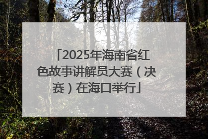 2025年海南省红色故事讲解员大赛（决赛）在海口举行