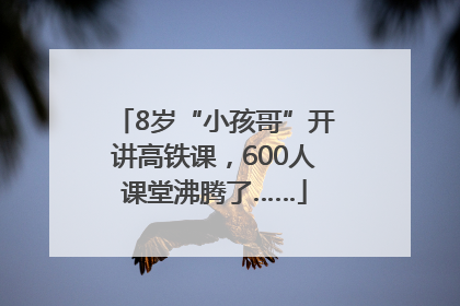 8岁“小孩哥”开讲高铁课，600人课堂沸腾了……