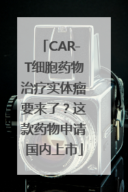 CAR-T细胞药物治疗实体瘤要来了？这款药物申请国内上市
